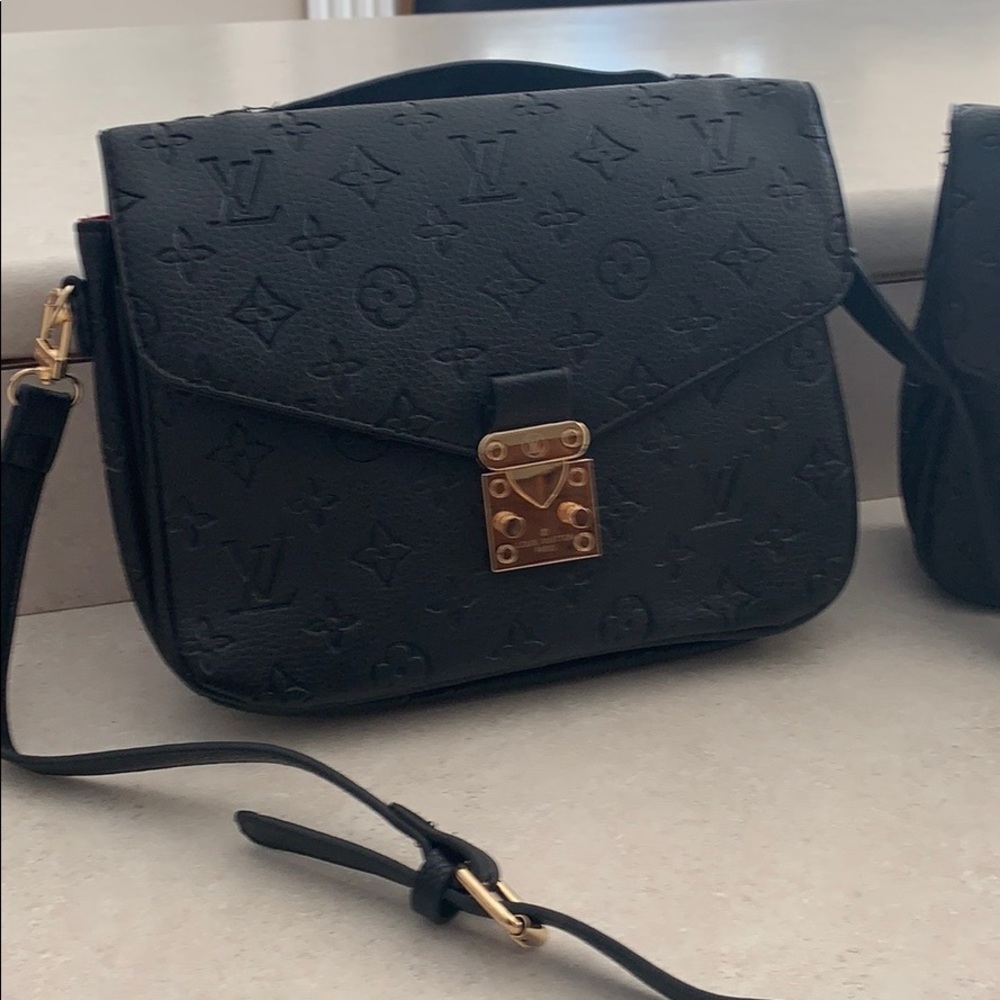 Simple black handbag